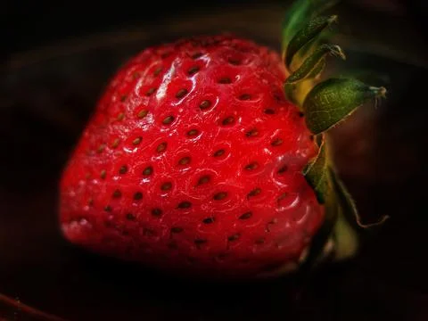 Strawberry close-up Stock Photos