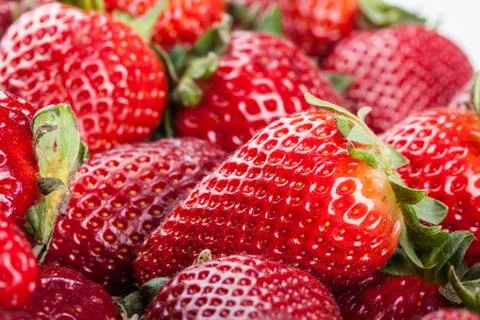 Strawberry closeup Stock Photos