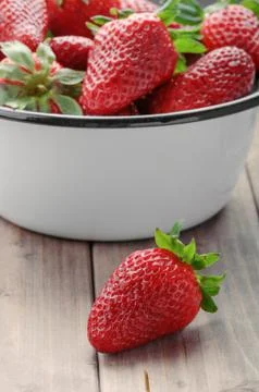 Strawberry closeup Stock Photos