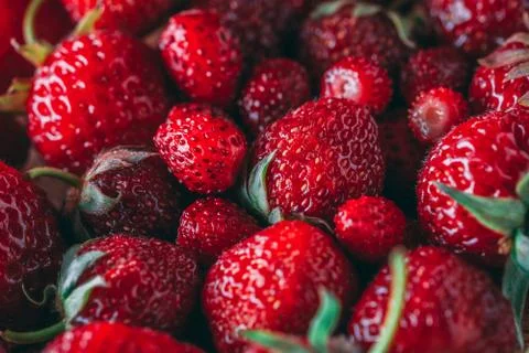 Strawberry closeup texture Stock Photos