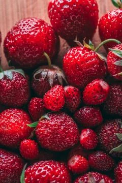 Strawberry closeup texture Stock-Fotos