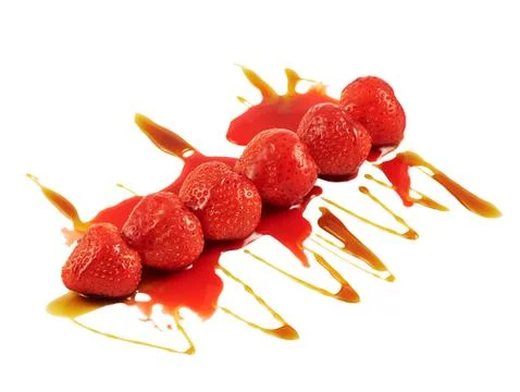 Strawberry composition isolated Stock Photos