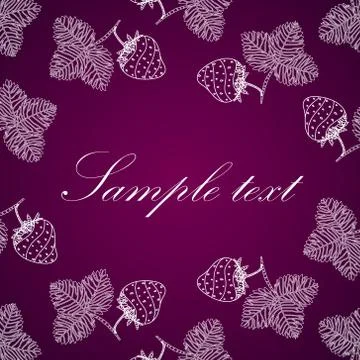 Strawberry composition. Vector. Stock Illustration