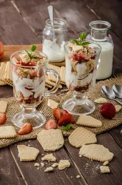 Strawberry Cup Stock Photos