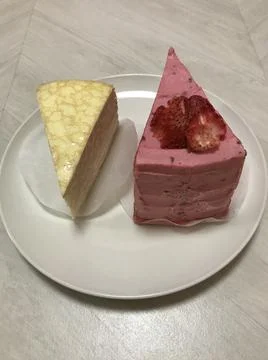 Strawberry, dessert, cake, bread, bakery, crepe Stock Photos
