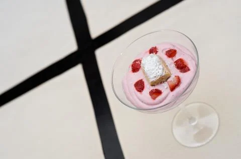 Strawberry dessert Stock Photos