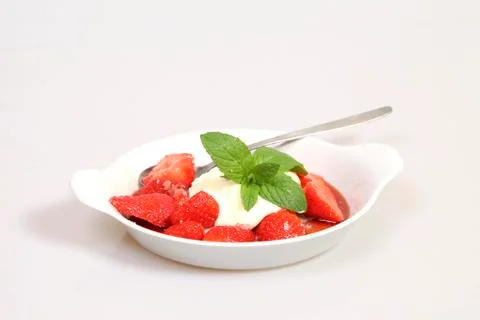Strawberry dessert Stock Photos