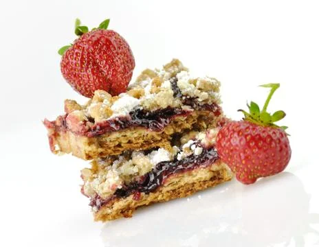 Strawberry dessert Stock Photos