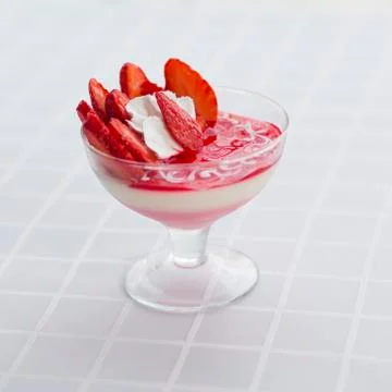 Strawberry dessert Stock Photos