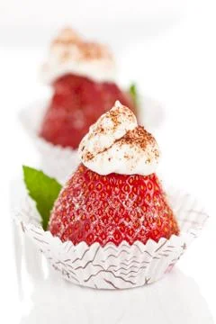 Strawberry dessert. Stock Photos