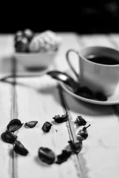 Strawberry dessert on the table Stock Photos