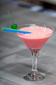 Strawberry drink Stock Photos