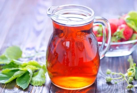 Strawberry drink Stock Photos