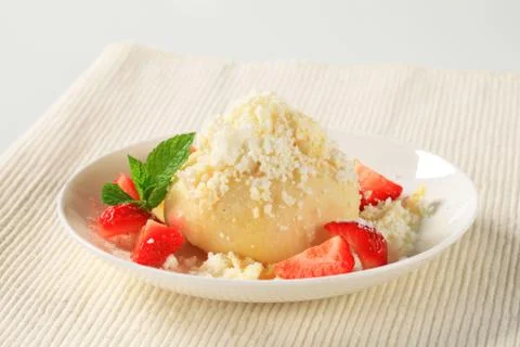 Strawberry dumpling Stock Photos
