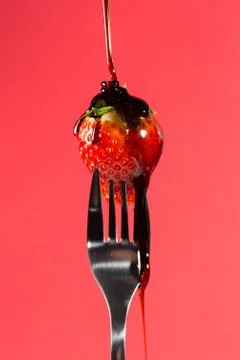 Strawberry fork Foto stock