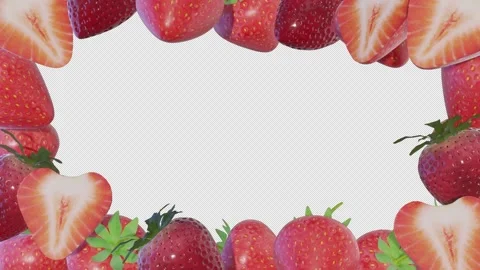 Strawberry Frame Stock Footage 308725414