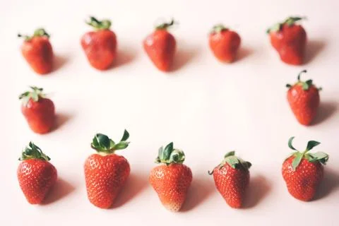 Strawberry frame Foto stock