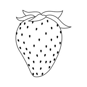 Strawberry fruit icon Stock Illustration