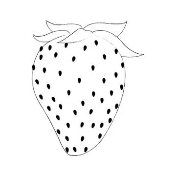 Strawberry fruit icon image Stock Illustration