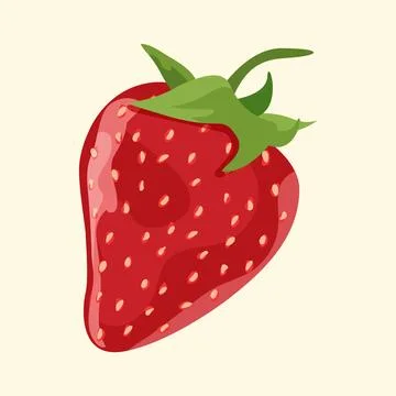Strawberry fruit Stock Illustration