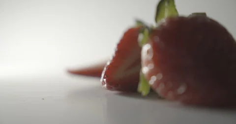 Strawberry fruit rack focus Stock Footage 127401383
