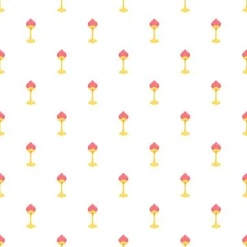 Strawberry fruit stand pattern on white background Ilustración de archivo