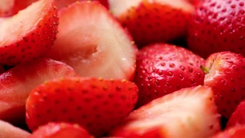 Strawberry fruit, strawberries fruit Video stock 280466087