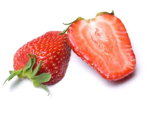 Strawberry half Stock Photos