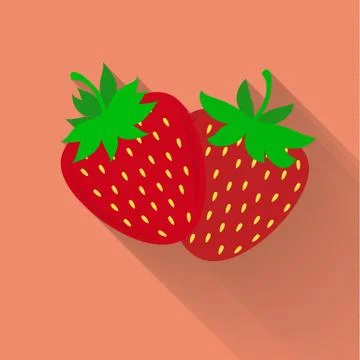 Strawberry icon Stock Illustration
