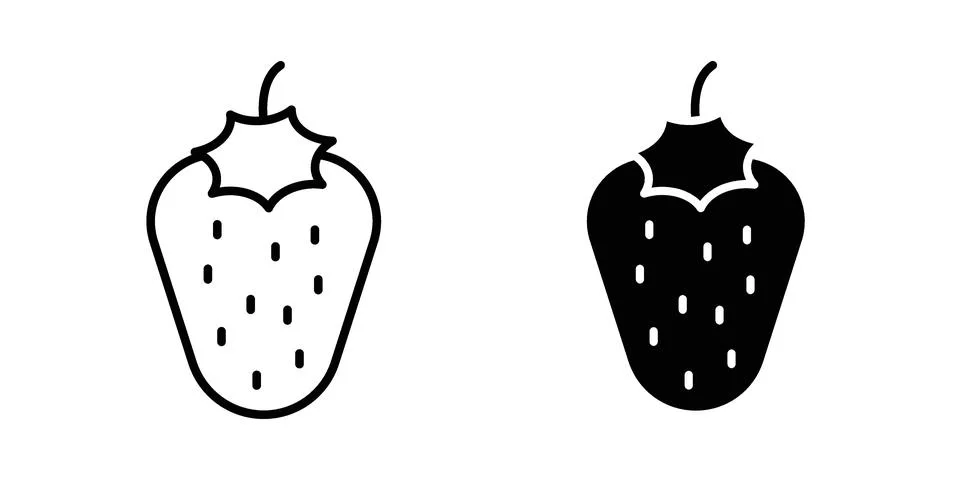 Strawberry icon vector design illustrations Stock Illustration