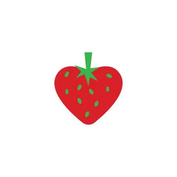Strawberry icon vector illustration Stock Illustration