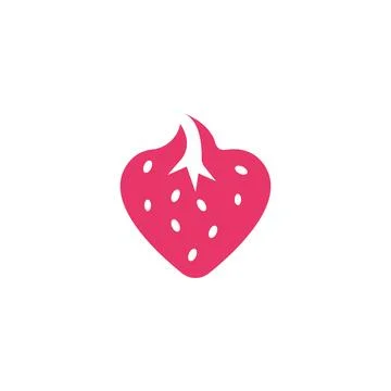 Strawberry icon vector illustration Stock Illustration