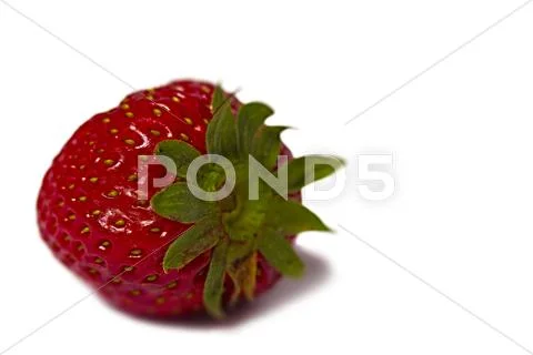 Strawberry isolated on white background clipping path Stock Photos