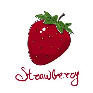 Strawberry isolated on white background Stock Illustration