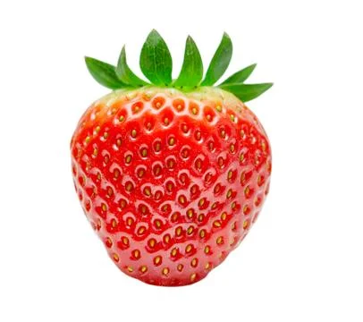Strawberry isolated on white background Stock Photos