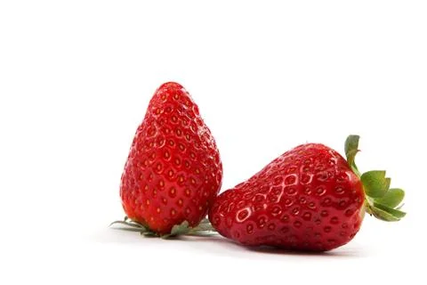Strawberry isolated on white background. Stock Photos