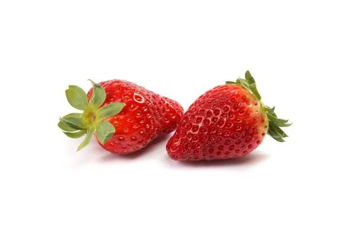 Strawberry isolated on white background. Stock Photos