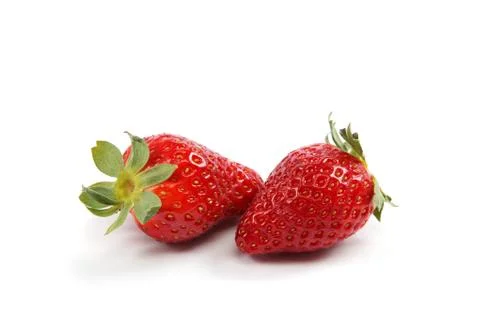 Strawberry isolated on white background. Stock Photos