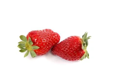 Strawberry isolated on white background. Stock Photos