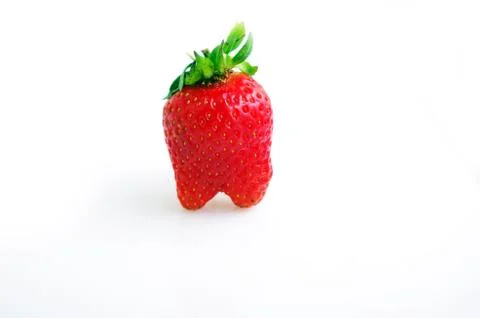 Strawberry isolated on white background Stock Photos