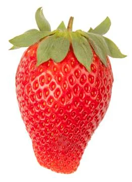 Strawberry Isolated on White Background Stock Photos