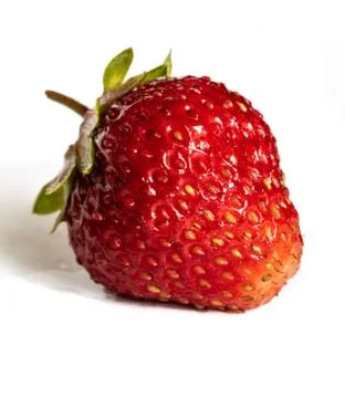 Strawberry isolated on white background Stock Photos