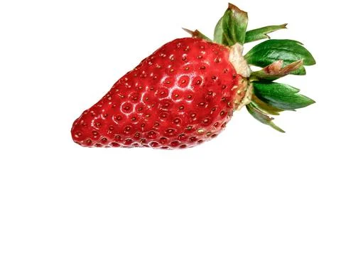 Strawberry isolated on white background Stockfoto's