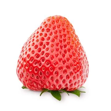 Strawberry isolated on white background Stock Photos