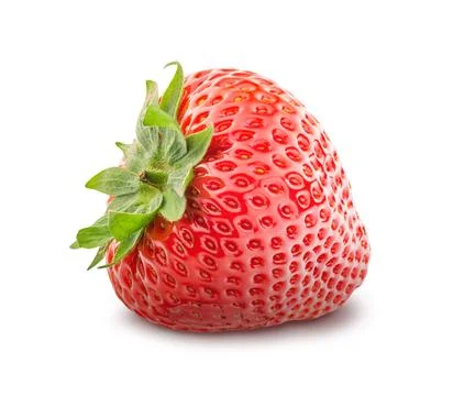 Strawberry isolated on white background Stock Photos