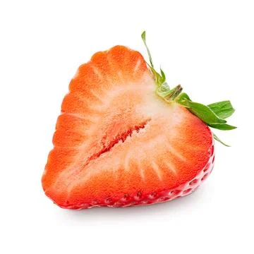 Strawberry isolated on white background Stock Photos