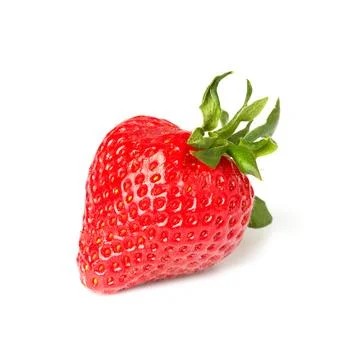 Strawberry isolated on white background. Stock Photos