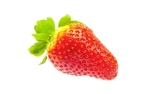 Strawberry isolated on white Stock Photos