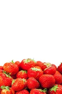 Strawberry isolated on white Stock Photos