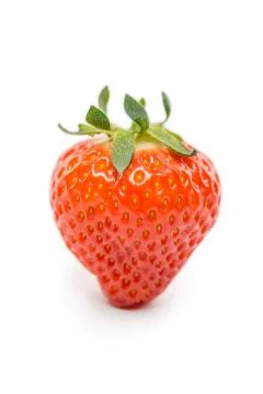 Strawberry isolated on white Stock Photos